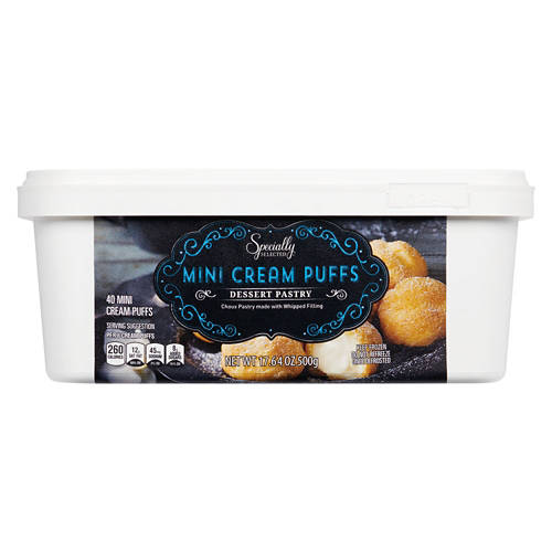 Specially Selected Mini Cream Puffs Dessert Pastries, 40 count